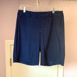 multi-color blue SPANX shorts